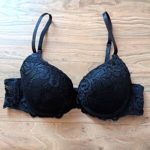 XOXO Black Lace Bra